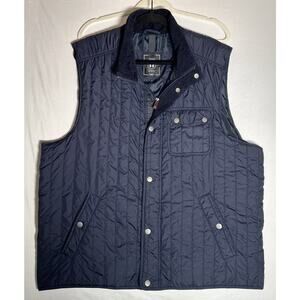 HAGGAR Heritage Collection Men's Large Vest Full Zipper & Button Poly Fill (g)